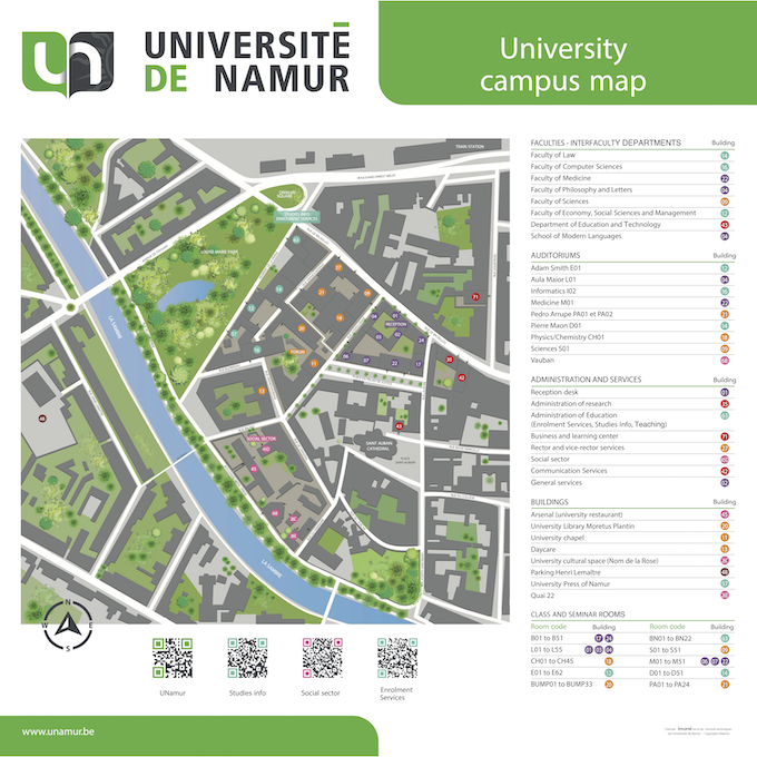 UNamur_campus_map